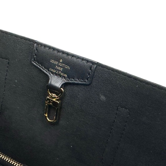 Louis Vuitton Damier Ebene Belmont NV MM Tote Bag N60294 LV + Pouch Brown Black - Picture 6 of 12